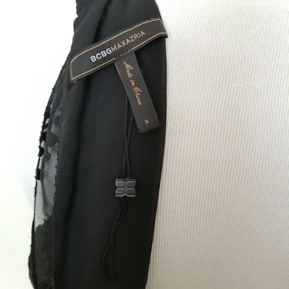 😀 NWOT BCBGMaxAzria Black Silk Blend Halter Top - Picture 7 of 8